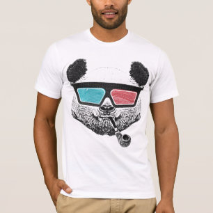 Vintage panda 3-D glasses T-Shirt