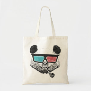 Vintage panda 3-D glasses Tote Bag