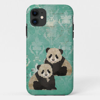 Vintage Panda Bears  iPhone Case