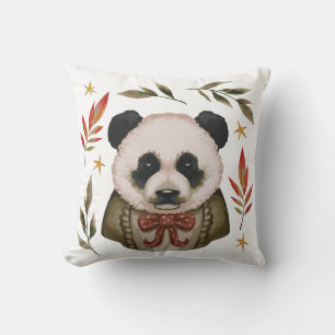 Vintage Panda Charm Cushion