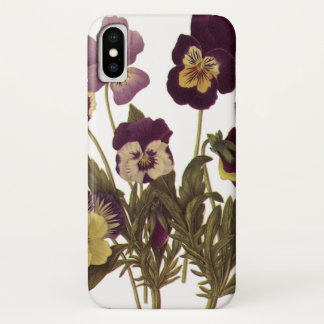 Vintage Pansies in Bloom, Floral Garden Flowers Case-Mate iPhone Case