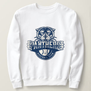 Vintage Panther Mascot Sports Crewneck Sweatshirt