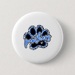 Vintage Panthers School Sports Name Spirit Go Back 6 Cm Round Badge