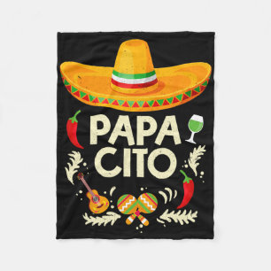 Vintage Papa Cito Cinco De Mayo Mexican Party1 Fleece Blanket