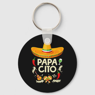 Vintage Papa Cito Cinco De Mayo Mexican Party1 Key Ring