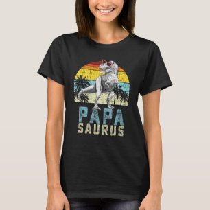 Vintage Papa Saurus  Rex Dinosaur Family Matching T-Shirt