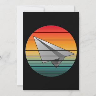 Vintage Paper Aeroplane Invitation