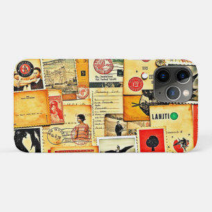 Vintage Paper Collage Art Case-Mate iPhone Case