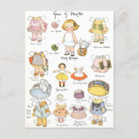 Vintage Paper Doll 
