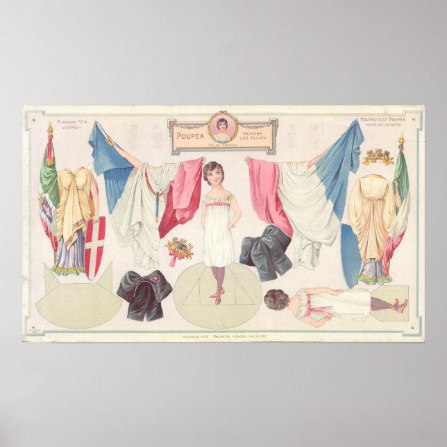 Vintage Paper Doll  Poster (Front)