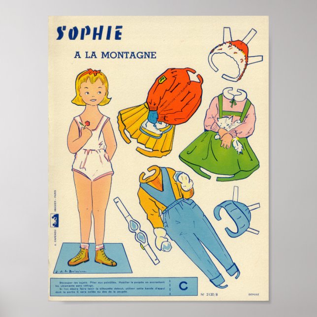 Vintage Paper Doll  Poster (Front)