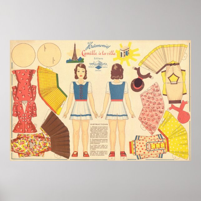 Vintage Paper Doll  Poster (Front)