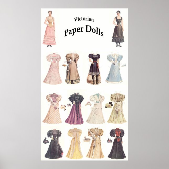 Vintage Paper Dolls, 1 of 2 Poster (Front)