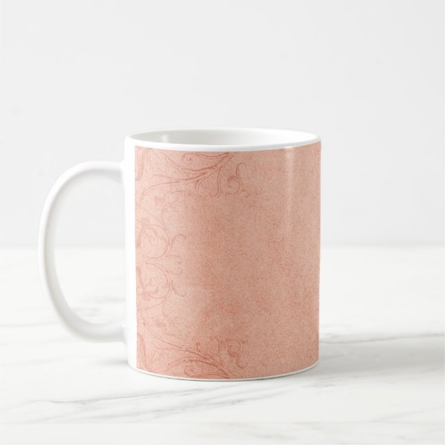 Vintage paper frame ornament coffee mug (Left)