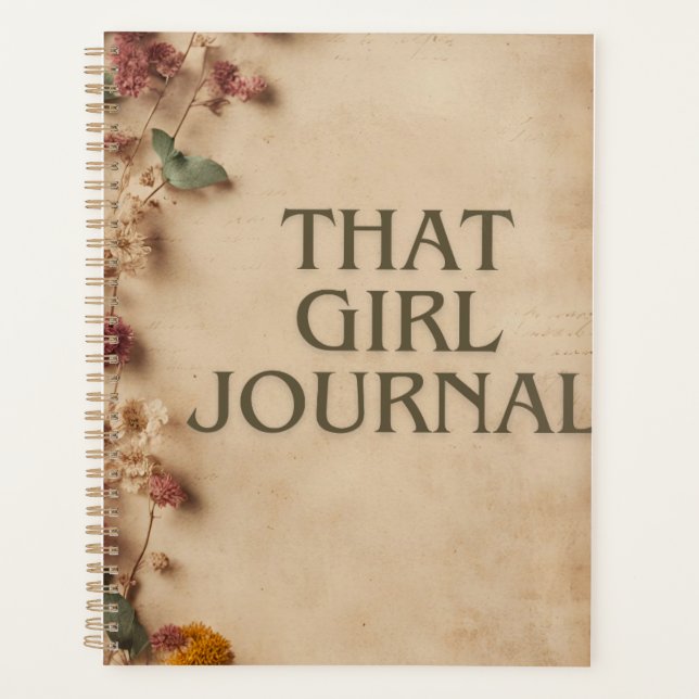 Vintage Paper Texture Daily Planner & Organiser (Front)