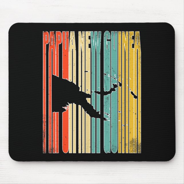 Vintage Papua New Guinea  Mouse Pad (Front)