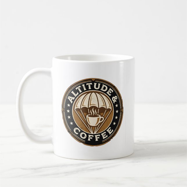 Vintage Parachute & Coffee Mug (Left)