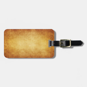 Vintage Parchment Antique Paper Background Custom Luggage Tag