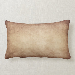 Vintage Parchment Antique Paper Background Custom Lumbar Cushion
