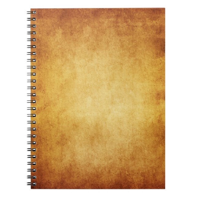 Vintage Parchment Antique Paper Background Custom Notebook (Front)