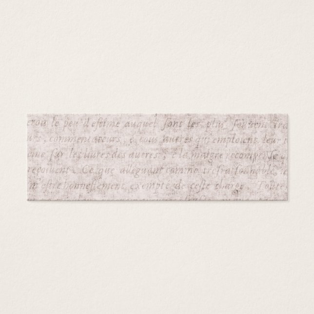 Vintage Parchment Antique Text Template Blank (Front)