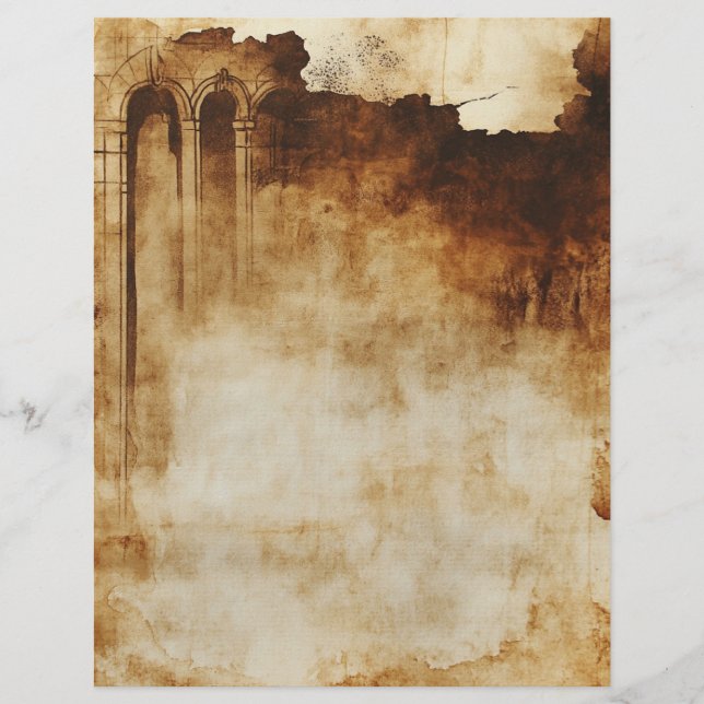 Vintage Parchment Christian Bible Prayer Journal (Front)