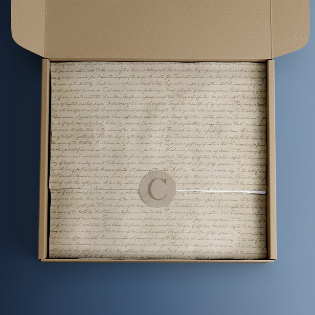 Vintage Parchment Handwritten Decoupage Tissue Paper (Creator Uploaded)