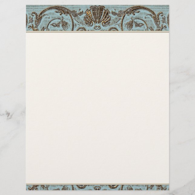 Vintage Parchment Letterhead Resume 2nd Page (Front)