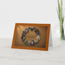 Vintage Parchment Monster Circle Halloween
