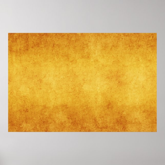 Vintage Parchment Orange Yellow Template Blank Poster (Front)
