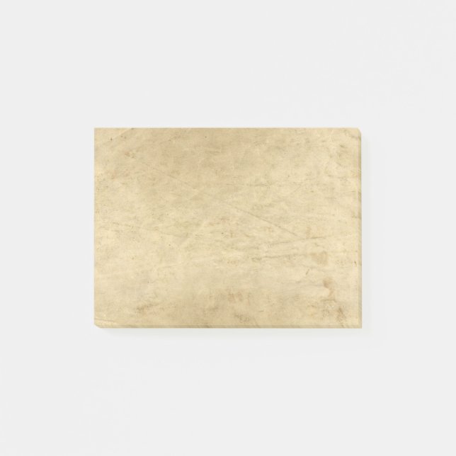 Vintage parchment paper post-it notes (Front)