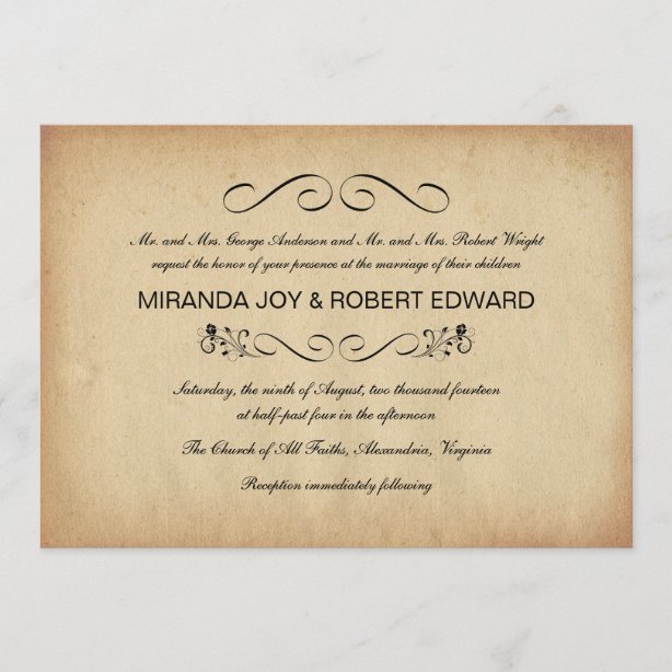 Parchment Scroll Invitations | Zazzle NZ