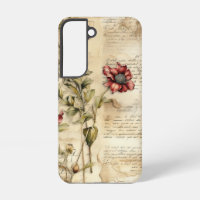 Vintage Parchment with Elegant Floral Decoupage