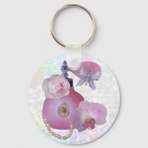 Vintage Parfüm  Runder  Key Ring