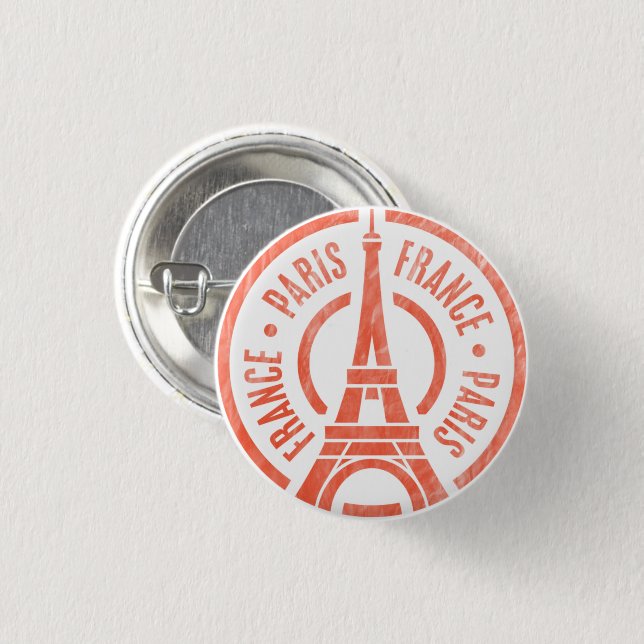 Vintage Paris  3 Cm Round Badge (Front & Back)