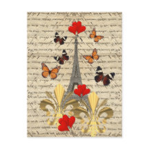 Vintage Paris & butterflies