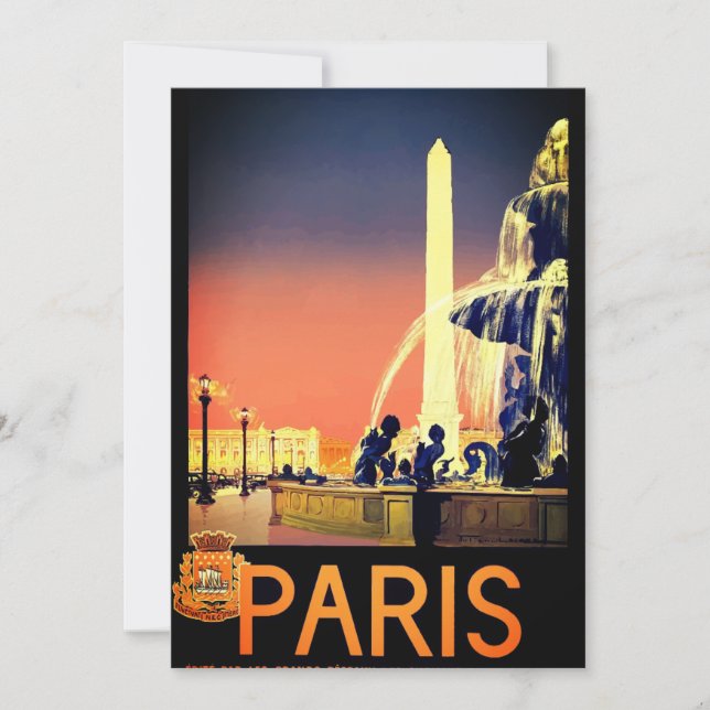 Vintage Paris Card (Front)