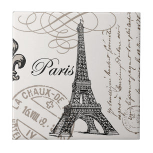 Vintage Paris...ceramic tile