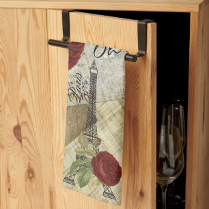 Vintage Paris Design Tea Towel