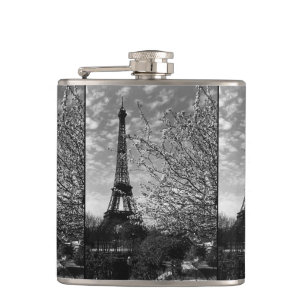 Vintage Paris Eiffel Tower Hip Flask