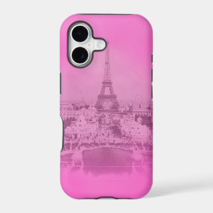 Vintage Paris & Eiffel tower Pink exposure Unique