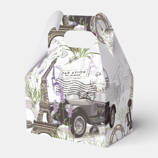 Vintage Paris Favour Box (Back Side)