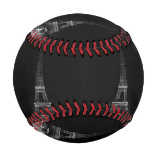 Vintage Paris Fontains Tower Eiffel night Dart Boa Baseball
