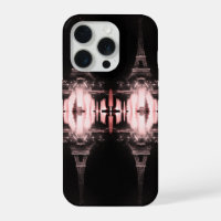 Vintage Paris Fontains Tower Eiffel night