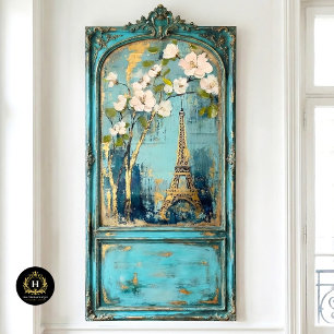 Vintage Paris France Eiffel Tower Decoupage  Tissue Paper