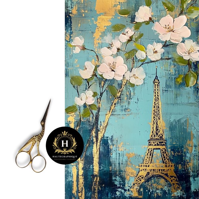 Vintage Paris France Eiffel Tower Decoupage  Tissue Paper (Creator Uploaded)
