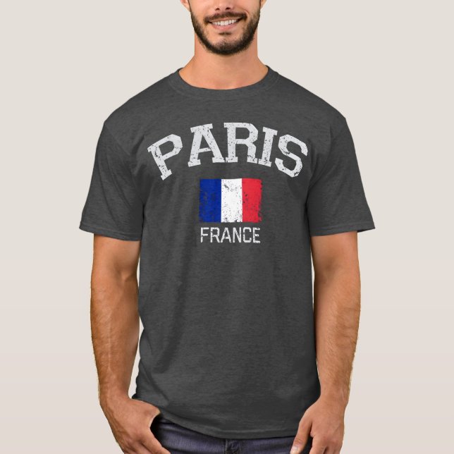 Vintage Paris France funny T-Shirt (Front)