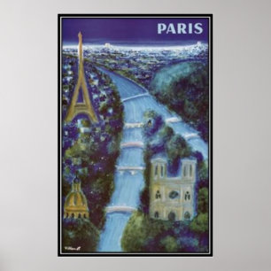 Vintage Paris, France - Poster