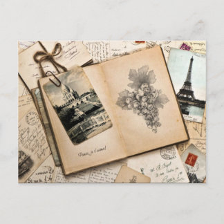Vintage Paris France Travel Memories Postcard