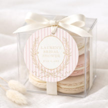 Vintage Paris Glam | Pink Stripe Bridal Shower